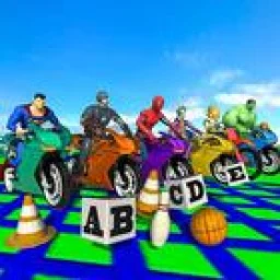 Super Heroes Downhill Stunts Racing のアイコン